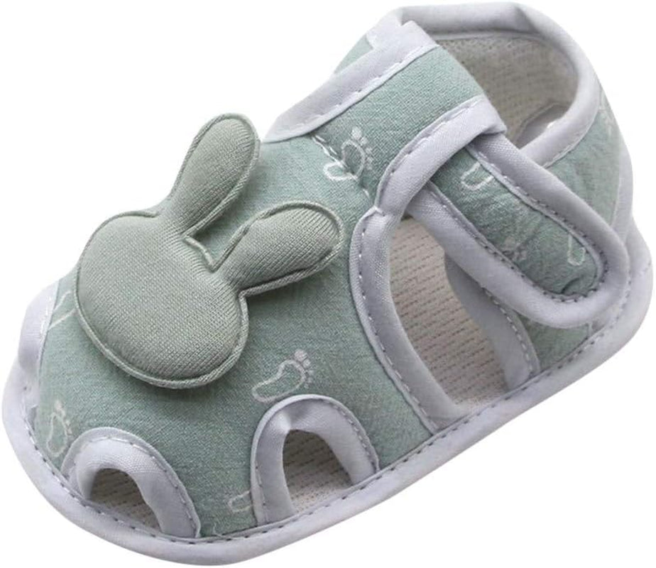 Infant Baby Girls Boys Sandals Rubber Soft Sole T-Strap Toddler First Walker Crib Lightweight Anti-Slip Prewalker