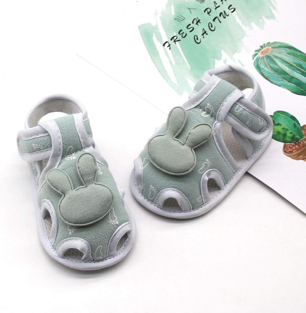 Infant Baby Girls Boys Sandals Rubber Soft Sole T-Strap Toddler First Walker Crib Lightweight Anti-Slip Prewalker